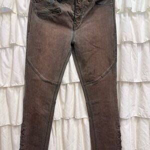 Free People Multicolor Button-Up Pants